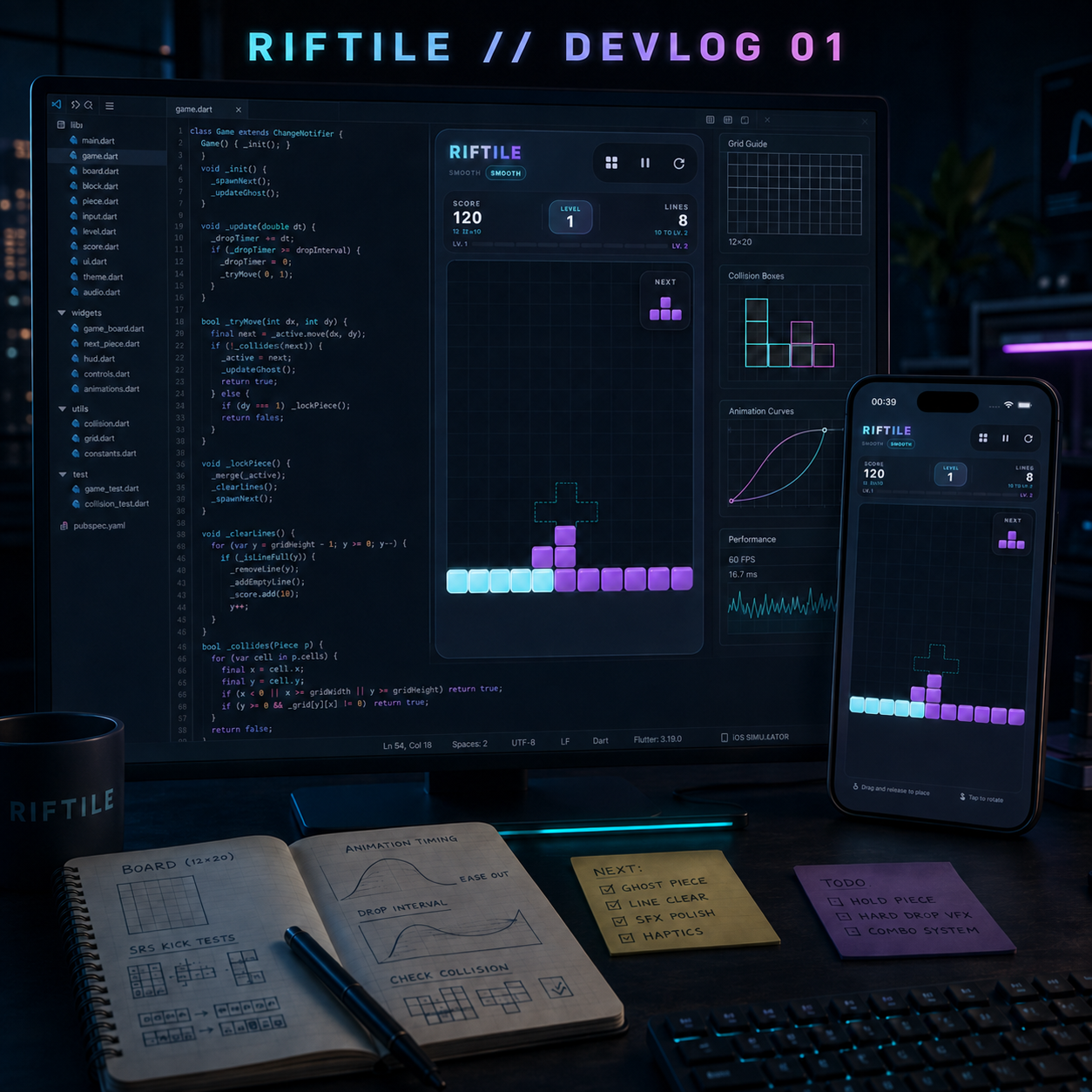 RIFTILE development illustration